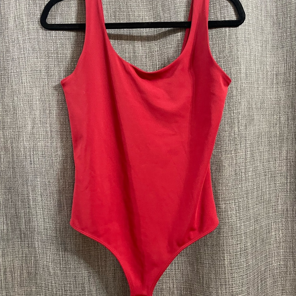 Express Body Contour Red Bodysuit